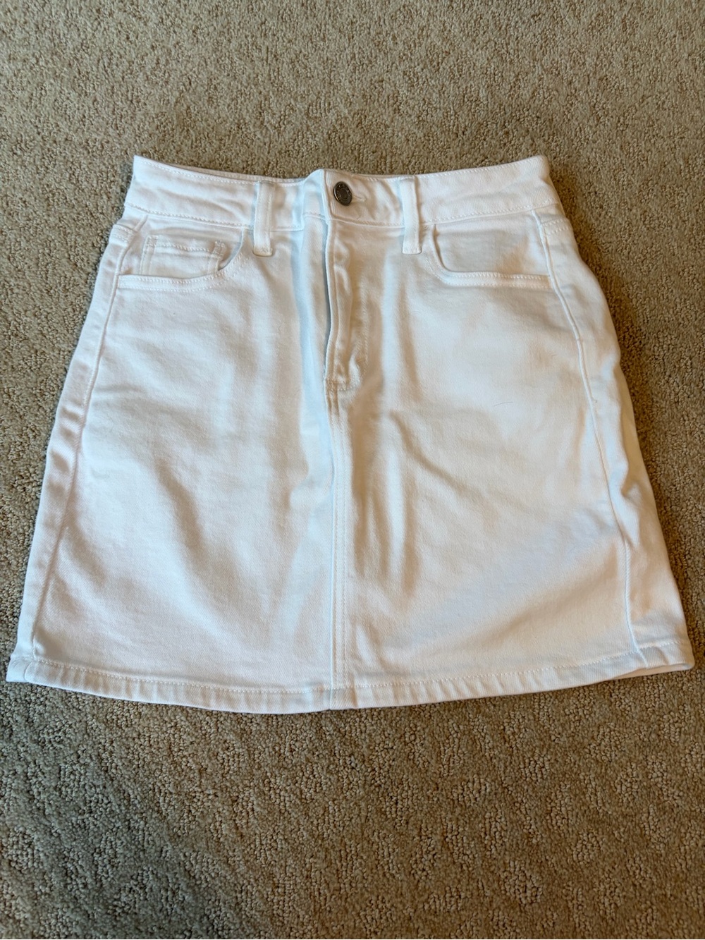 Cello White Denim Skirt